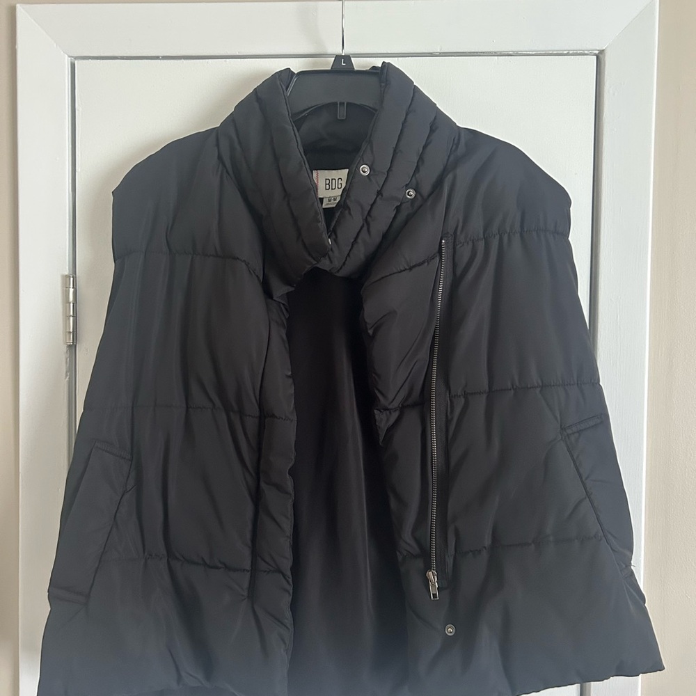 BDG Charcoal Puffer Vest